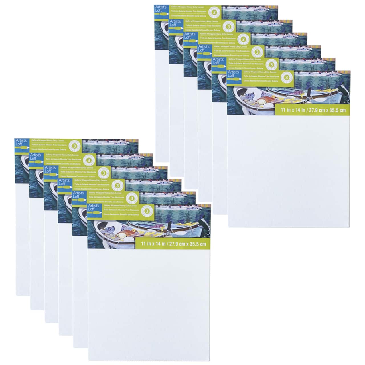 12 Pack: Level 3 Gallery Wrapped Heavy Duty Canvas by Artist's Loft®